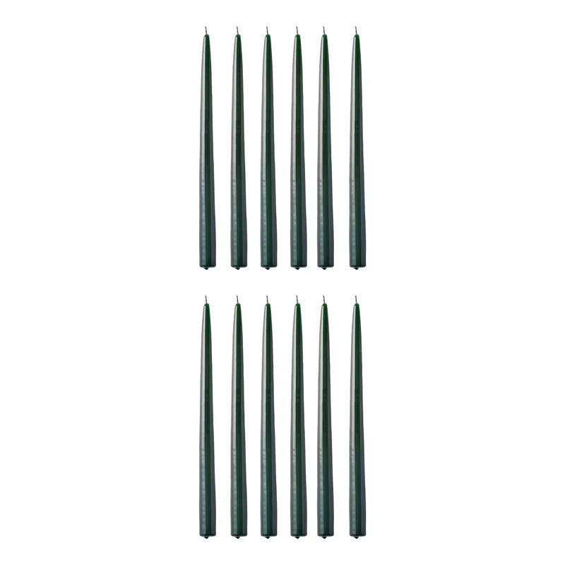 TWIN FLAME konische Zwillingskerze 12er-Set