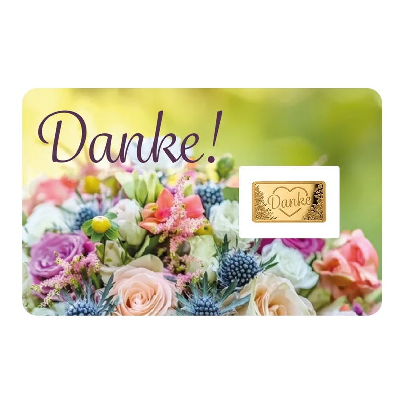 Goldbarren Danke