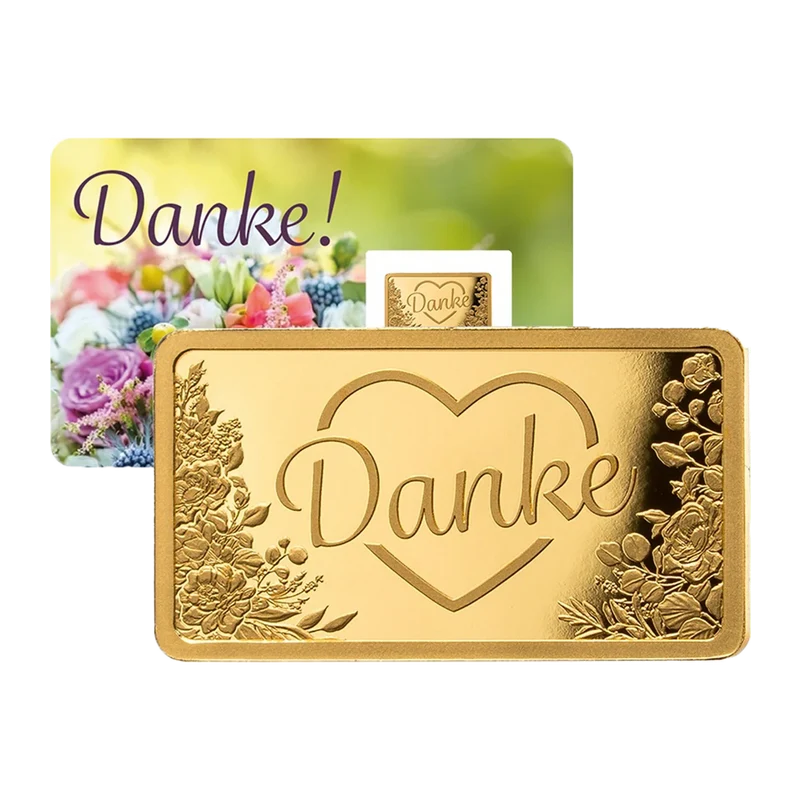 Goldbarren Danke
