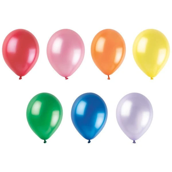 Bunte Perlenballons, 50 Stück