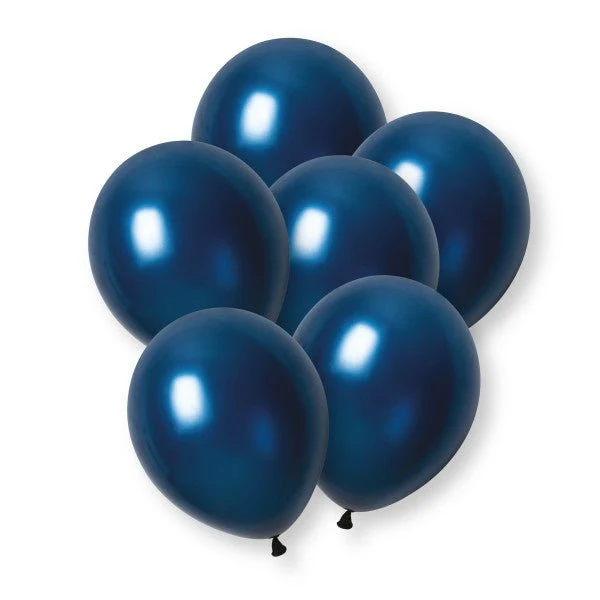 Marineblaue Perlenballons, 30 cm, 50 Stück