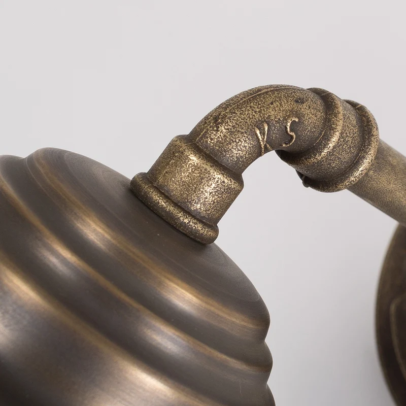 Casa Padrino Jugendstil Außenwandleuchte 22 x 30 x H. 28 cm - Bronze - Nostalgische Wetterfeste Außenleuchte