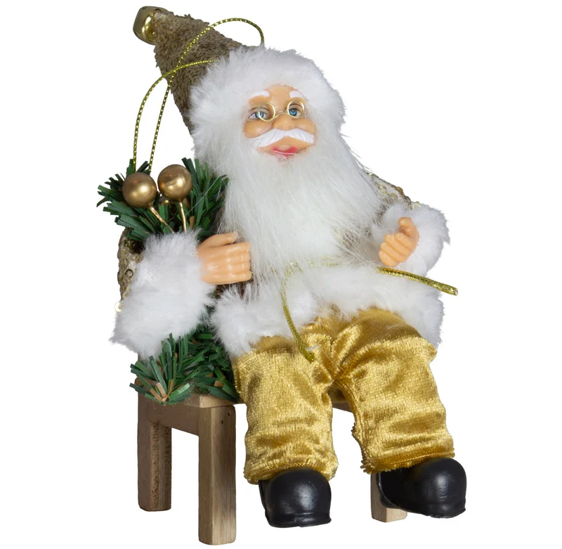 Weihnachtsmann 18cm, 4er Set, 4 Designs