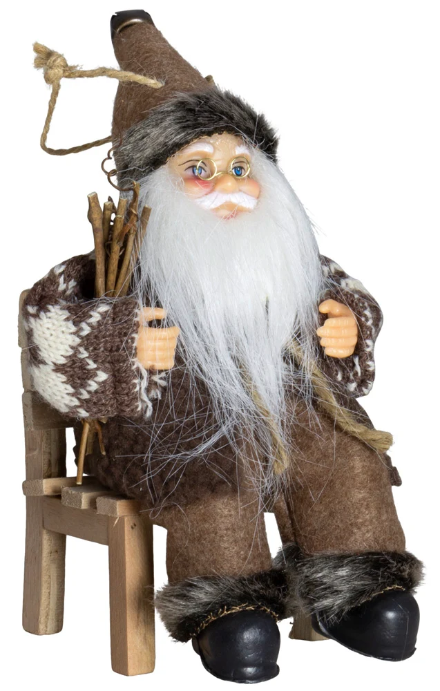 Weihnachtsmann 18cm, 4er Set, 4 Designs