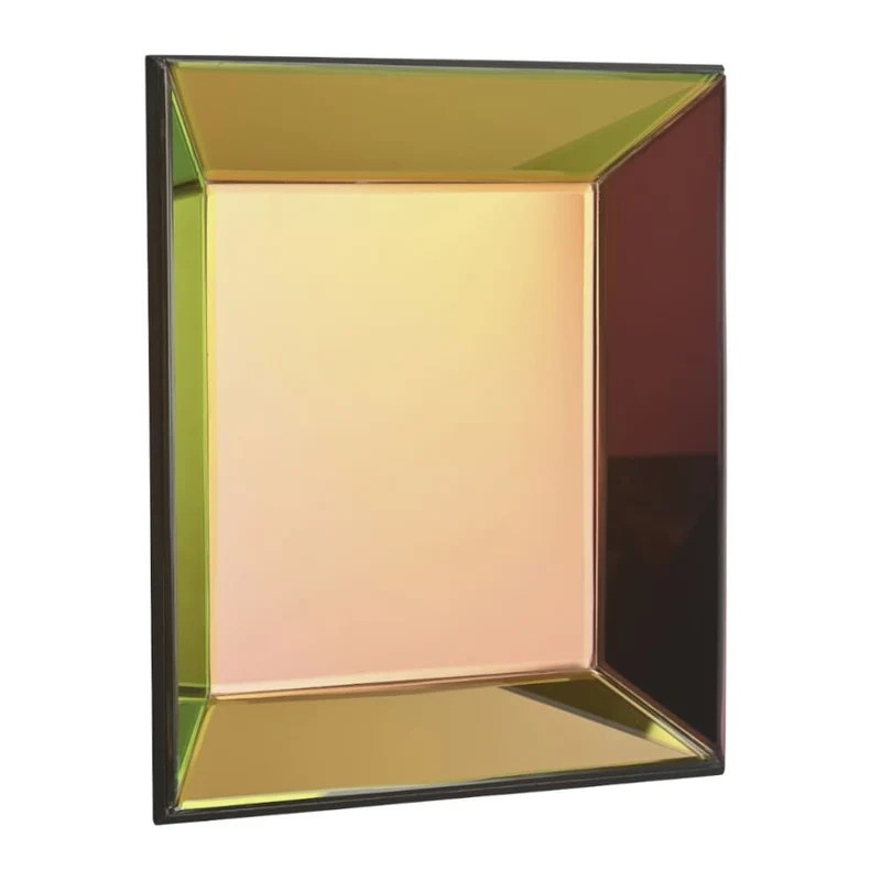 Spiegeltablett-Wanddeko MIROIR changierend quadratisch