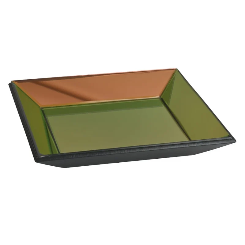Spiegeltablett-Wanddeko MIROIR changierend quadratisch