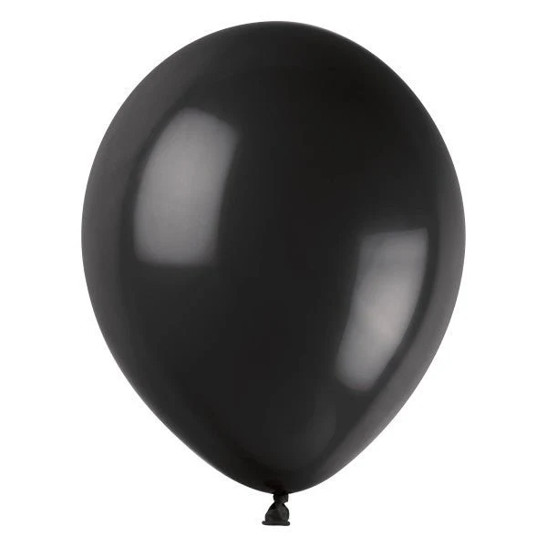 Schwarze Luftballons, 30 cm, 50 Stück