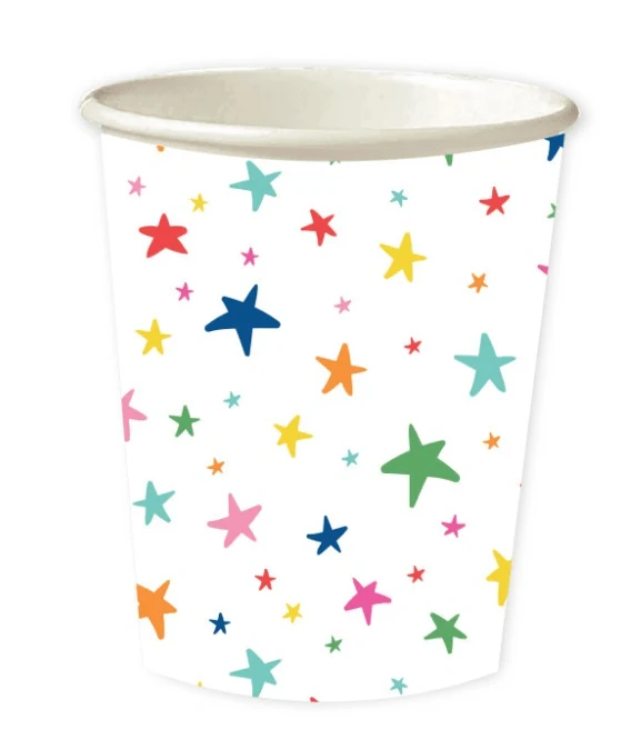 Bunte Sternchenbecher 266 ml, 8er-Set