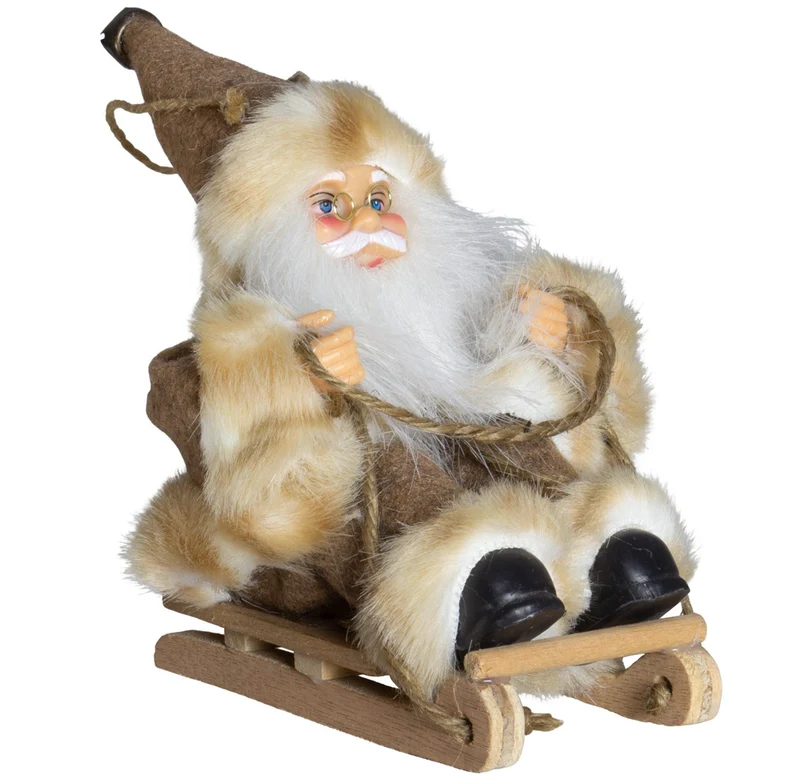 Weihnachtsmann 18cm, 4er Set, 4 Designs