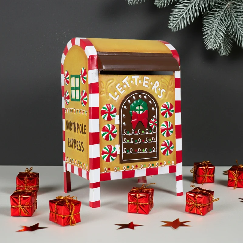 Weihnachtlicher Deko Briefkasten 33cm