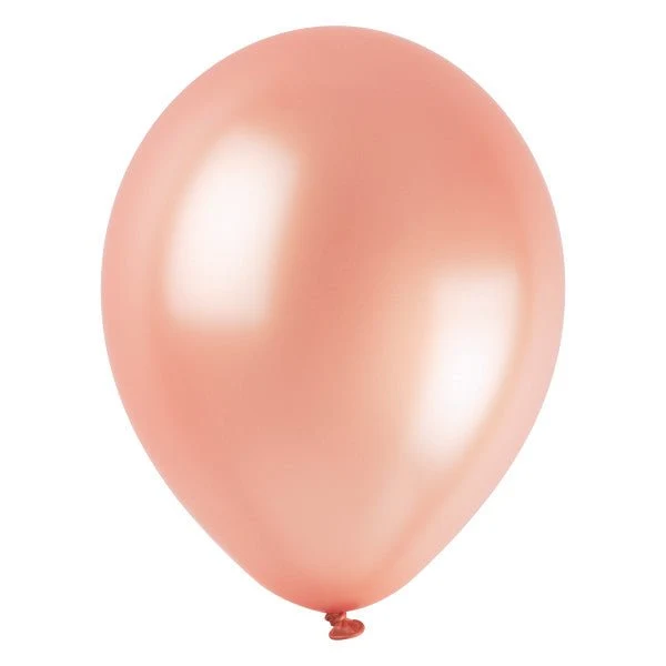 Roségoldene Perlenballons, 30 cm, 50 Stück