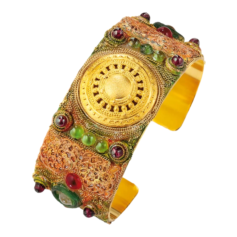 Aton-Sonnenrad Armreif Lebenssymbol Naturkraft