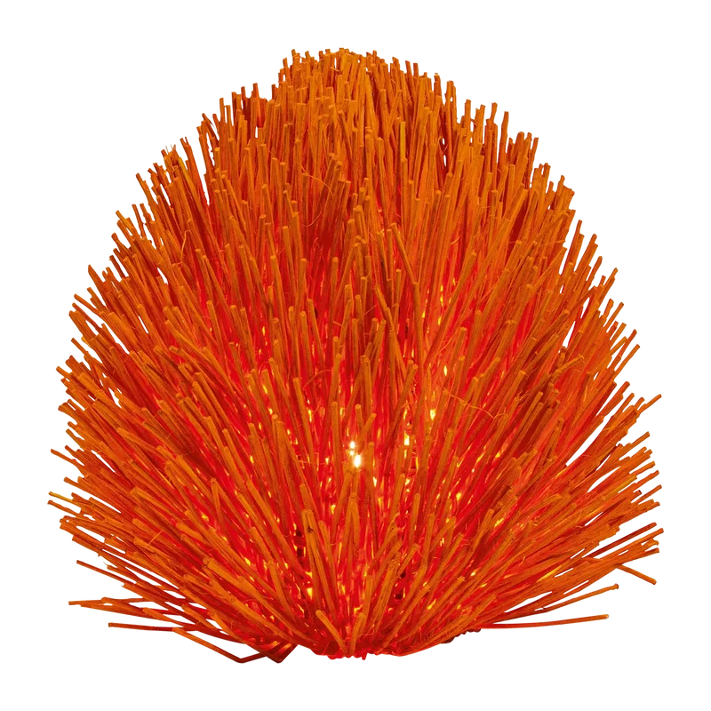 Bodenlampe aus Rattan Trend Rot