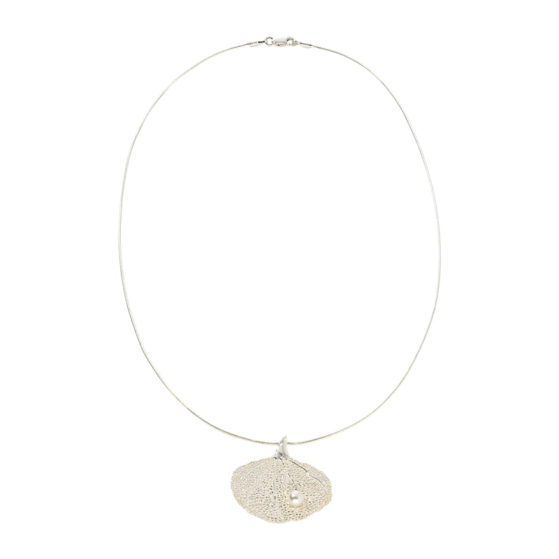 Naturnahes Collier Fächerkoralle Perle
