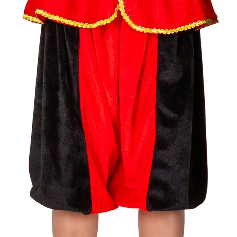 Piet-Kostüm für Kinder, rot/schwarz
