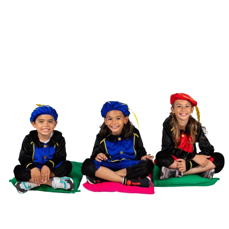 Piet-Kostüm für Kinder, rot/schwarz