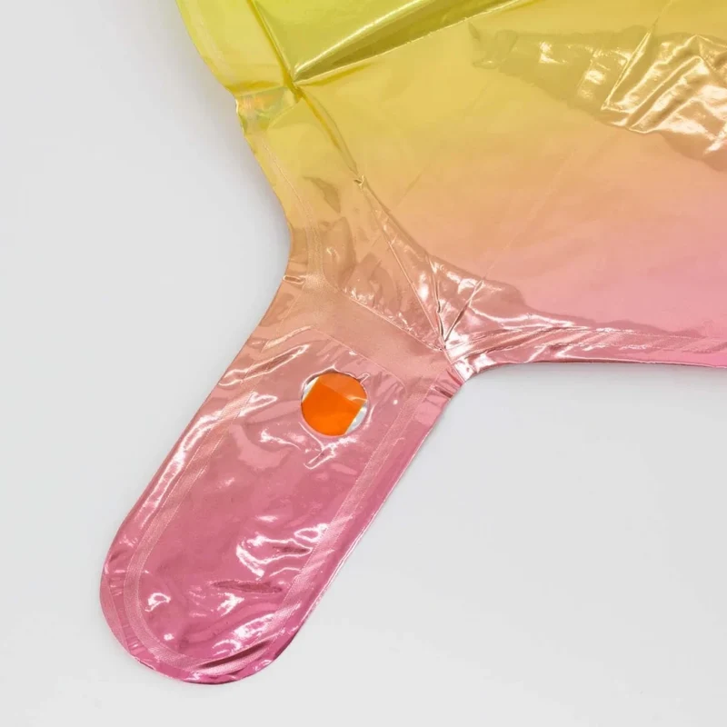 0 Jahre Zahlenballon Regenbogen leer 85 cm