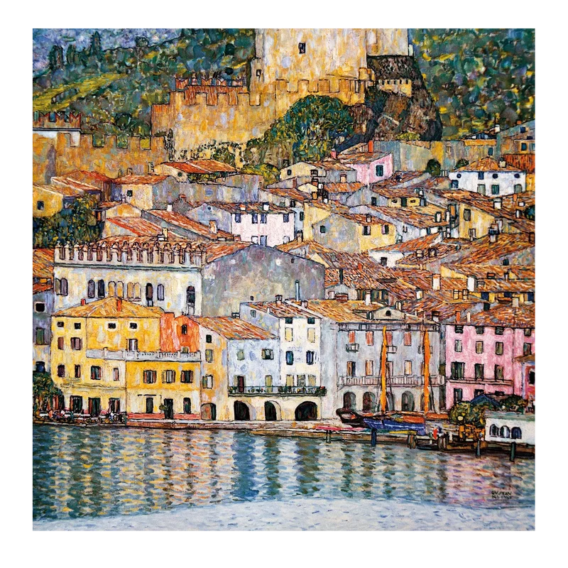 Klimt Malcesine Gardasee Landschaftsmotiv