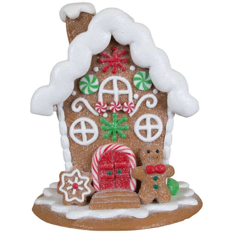 Lebkuchenhaus 14cm 2er Set - Zuckersüße Lebkuchenhäuser in 2 Designs
