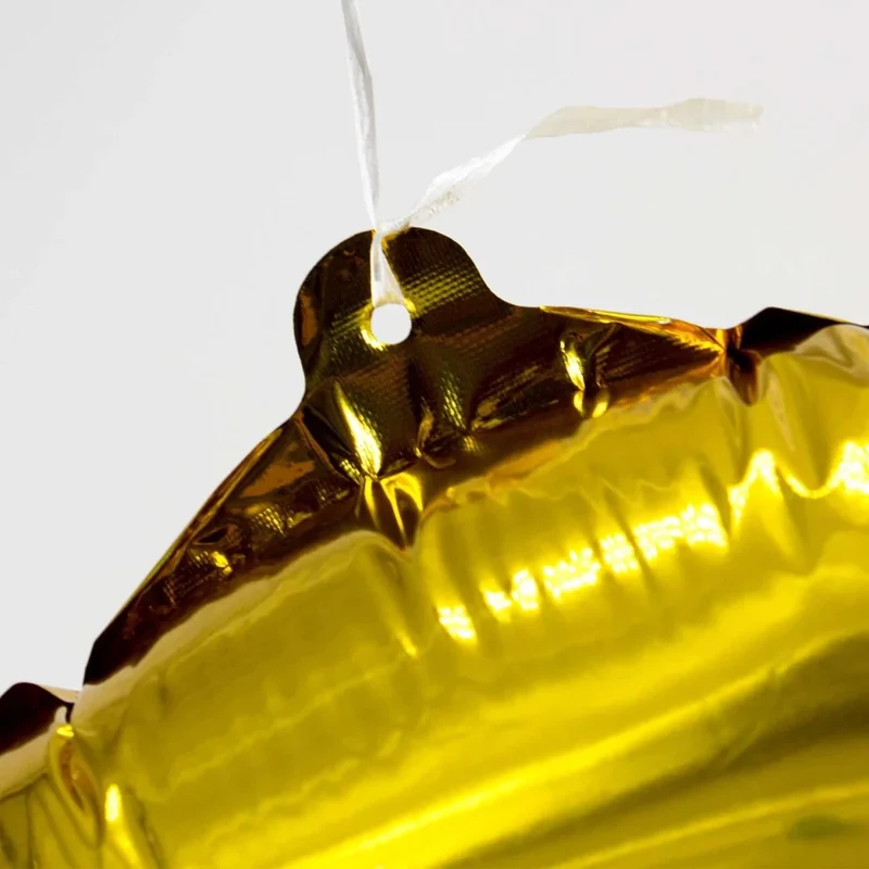 0-Jahre-Zahlenballon, gold, leer, 85 cm