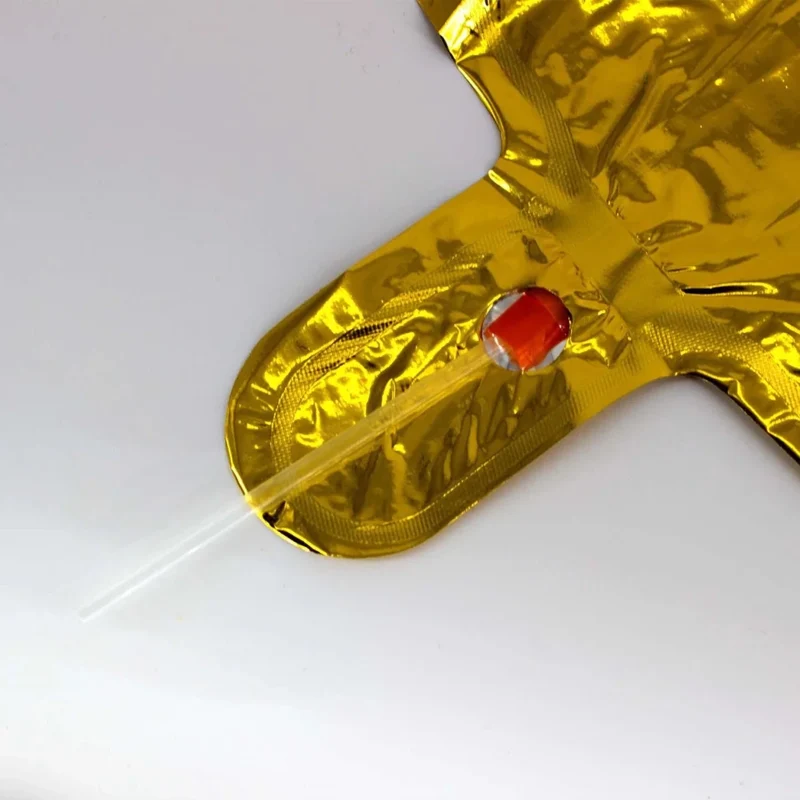 0-Jahre-Zahlenballon, gold, leer, 85 cm