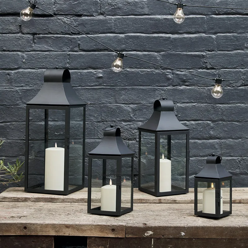 4er Set Albury Gartenlaternen mit TruGlow® Outdoor Kerzen