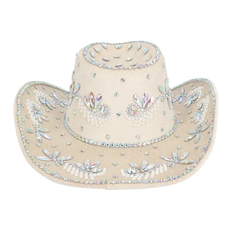 Cowboyhut Crystal beige