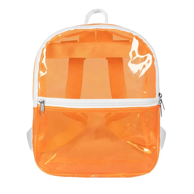Transparenter Rucksack in leuchtendem Orange