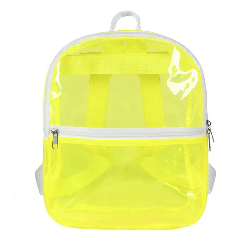 Transparenter Rucksack, gelb
