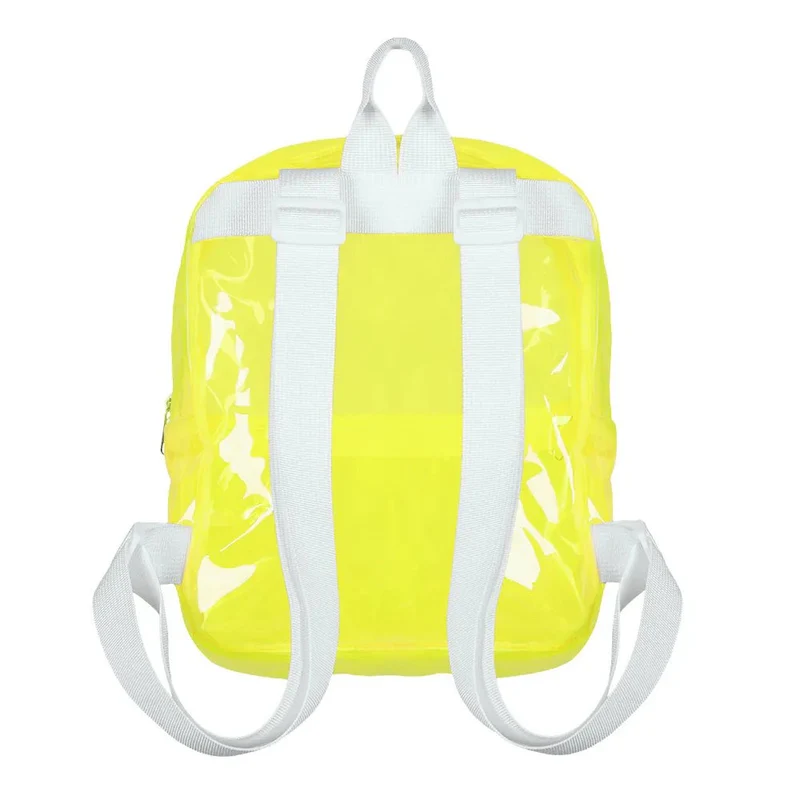 Transparenter Rucksack, gelb