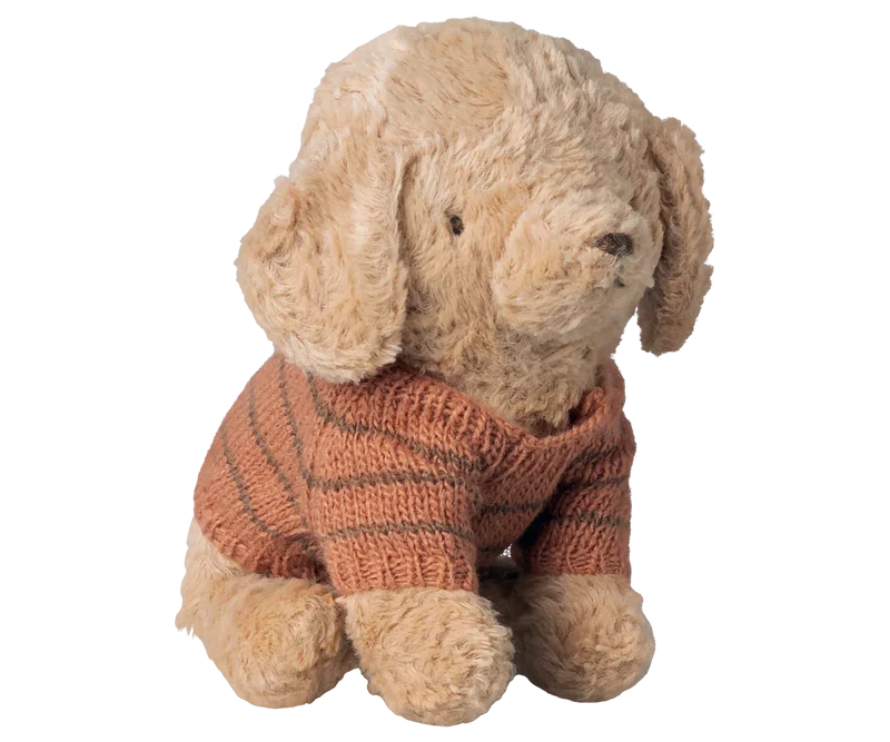 Maileg Welpenzubehör, klein, Gestrickter Pullover, koralle