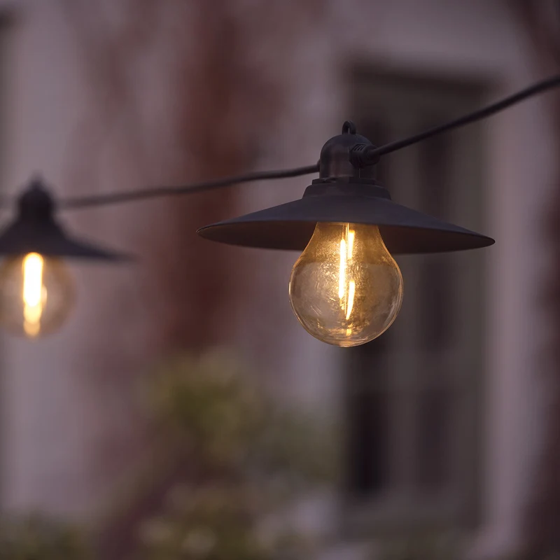 6er Solar Lichterkette Retro