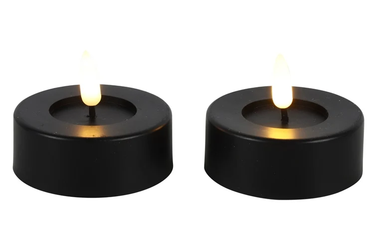 LED Maxi Teelicht D6,7cm schwarz