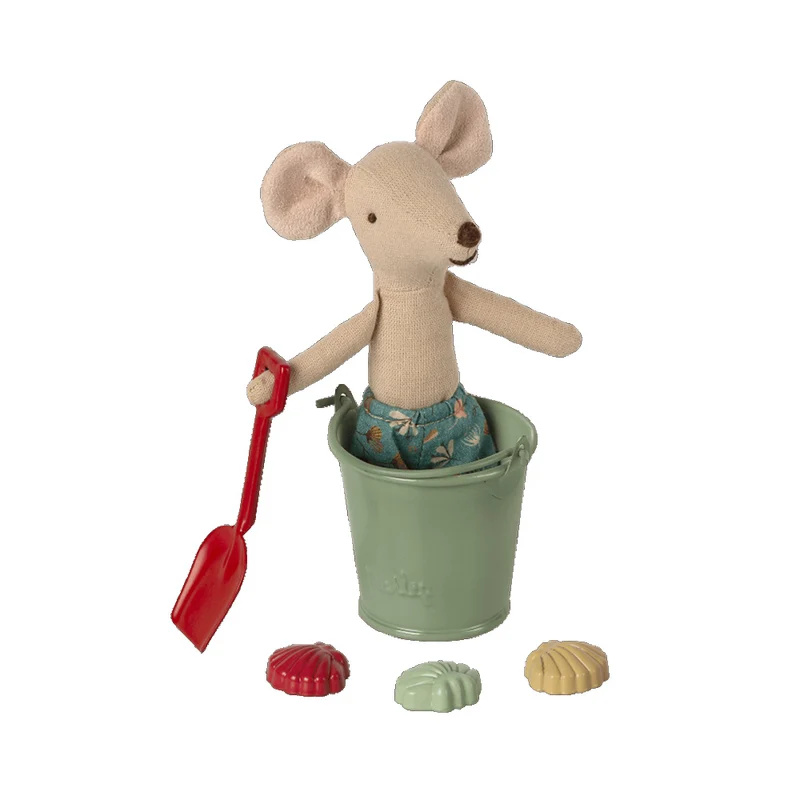 Maileg Strand Set – Schaufel, Eimer, Muscheln