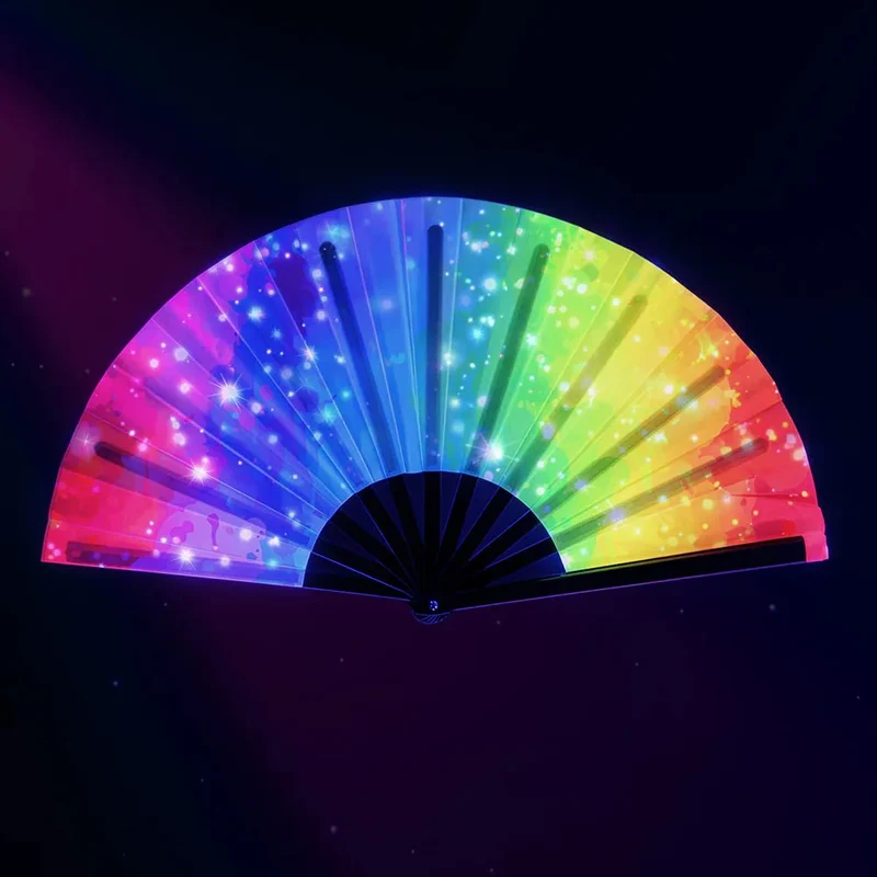 Fächer „Rave Vibe XL“, 64 cm