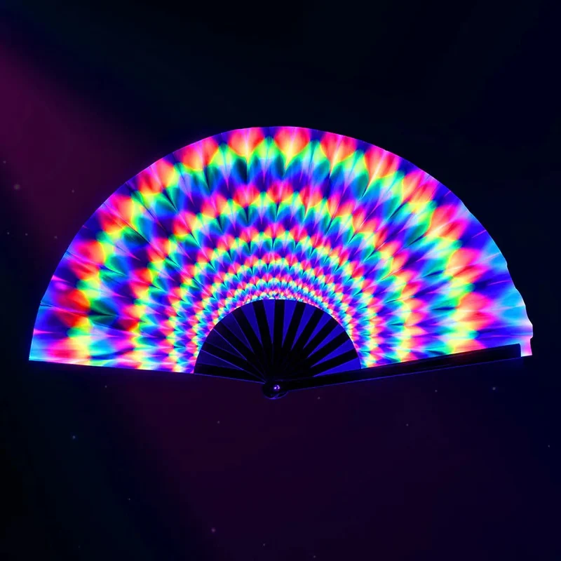 Fächer „Rave Rush XL“, 64 cm
