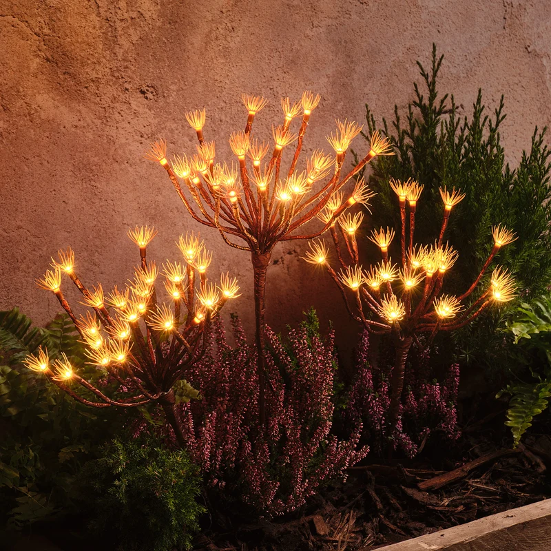 Solar-Gartenstecker Pusteblume mit 25 warmweißen LEDs