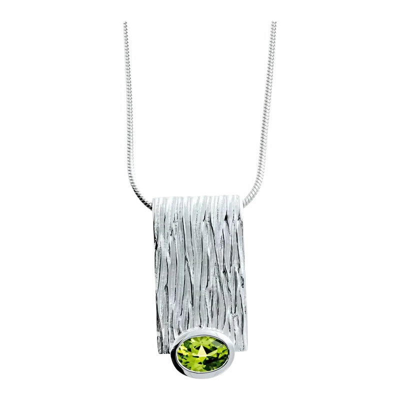Silberschmuck Anhänger Crease Peridot