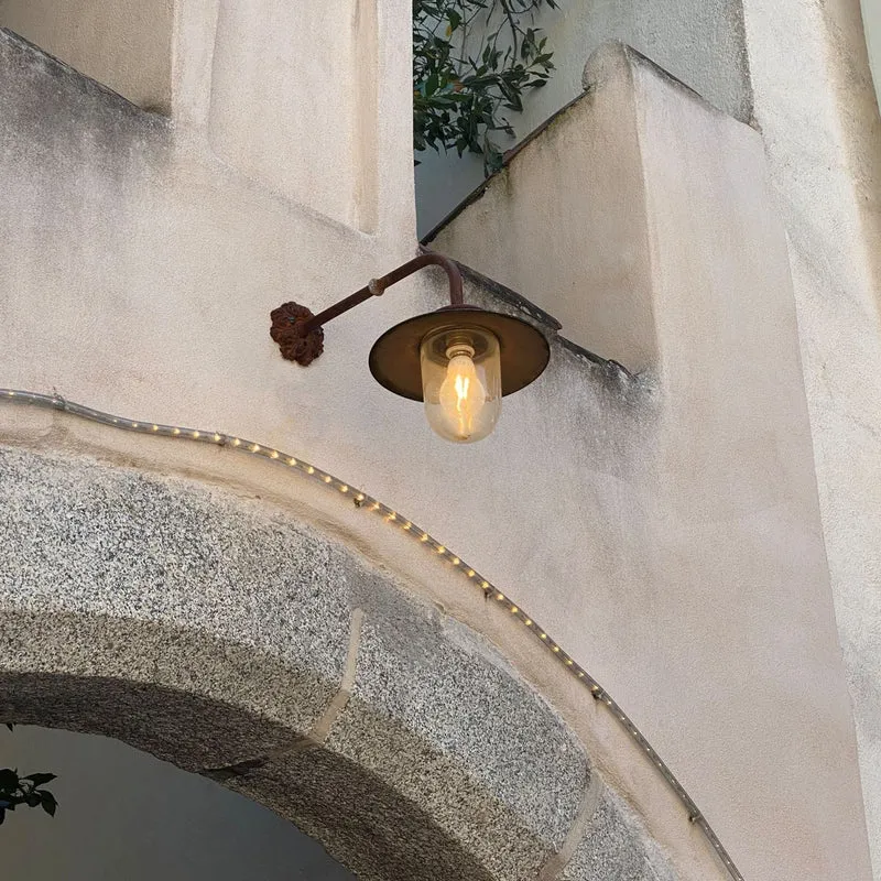 Casa Padrino Jugendstil Außenwandleuchte 30 x 50 x H. 36 cm - Verschiedene Farben - Nostalgische Wetterfeste Außenleuchte