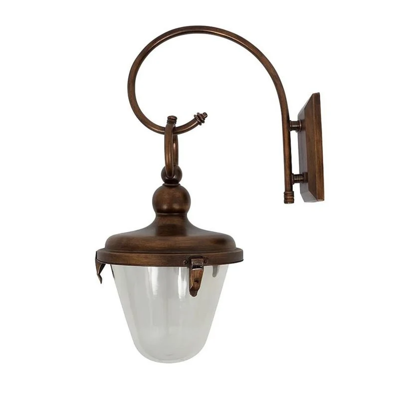 Casa Padrino Jugendstil Außenwandleuchte 35 x H. 65 cm - Kupfer - Nostalgische Wetterfeste Außenleuchte