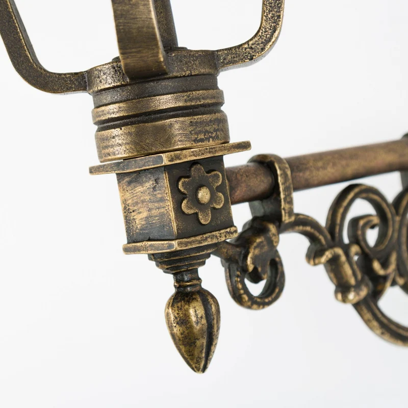Casa Padrino Jugendstil Außenwandleuchte 21 x 39 x H. 70 cm - Bronze - Nostalgische Wetterfeste Außenleuchte