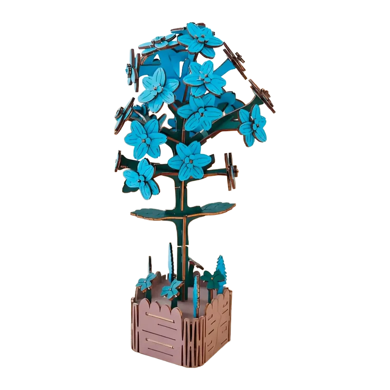 Holzprodukt 3D-Puzzle Set Veilchen Hyazinthe