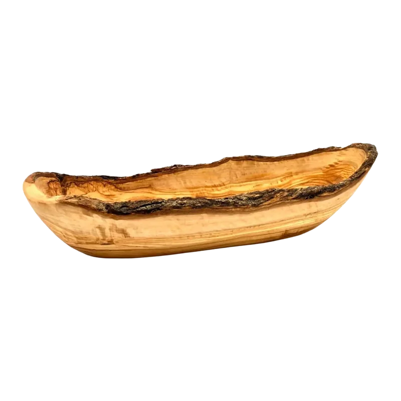 Olivenholz Schale rustikal 35-39 cm