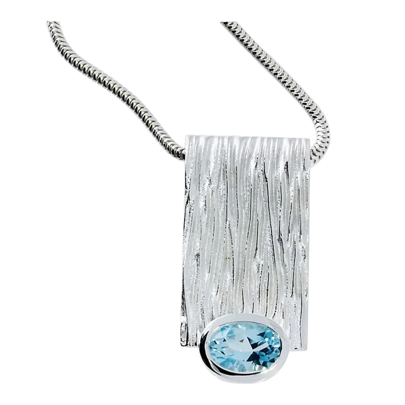 Silberschmuck Crease Topas Schlangenkette