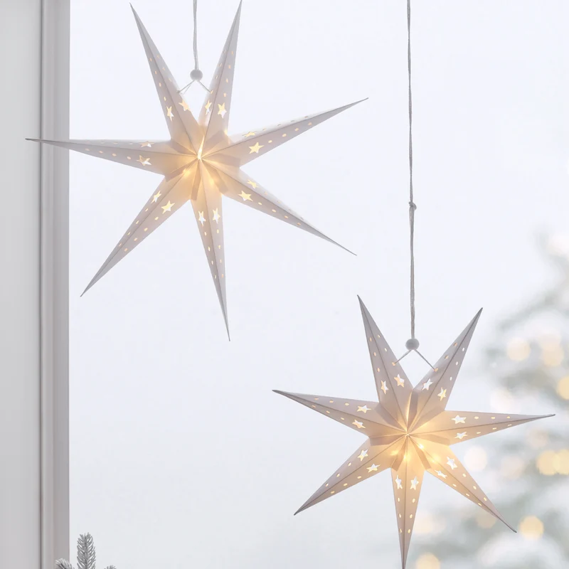 LED Sterne Trio aus Papier