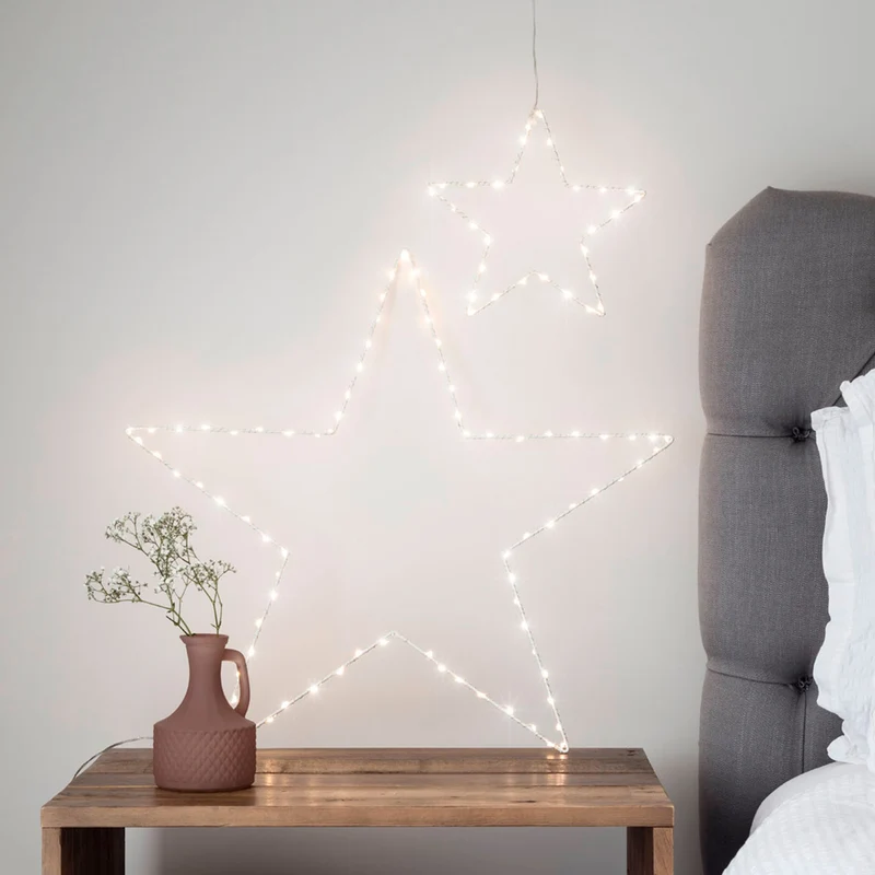 Bundle aus zwei batteriebetriebenen Osby LED-Leuchtsternen