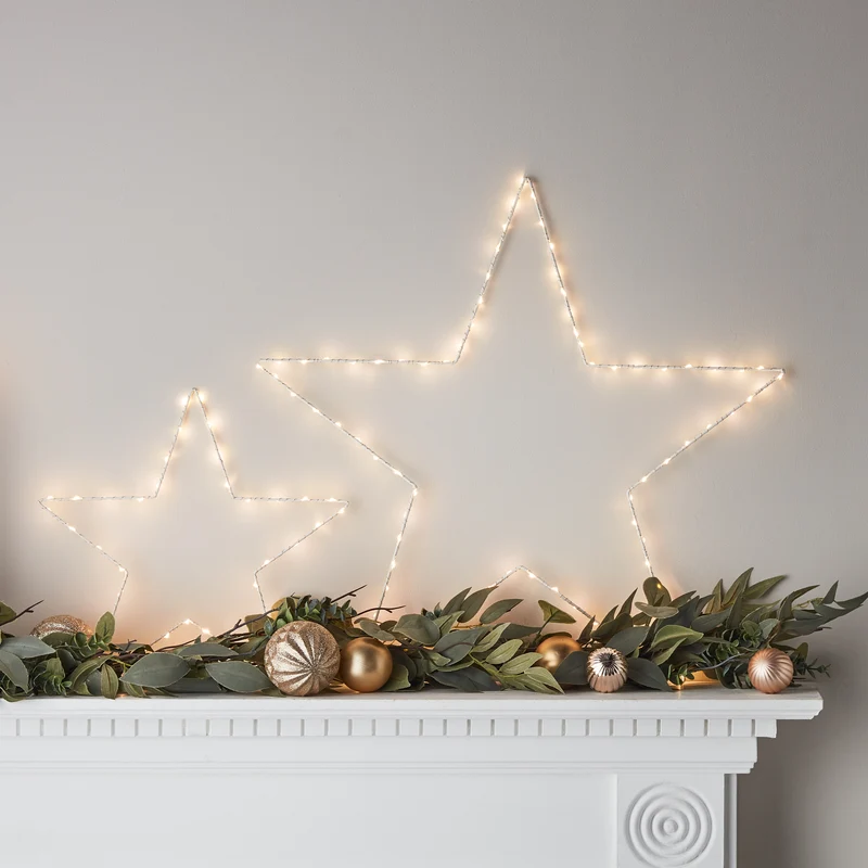 Bundle aus zwei batteriebetriebenen Osby LED-Leuchtsternen