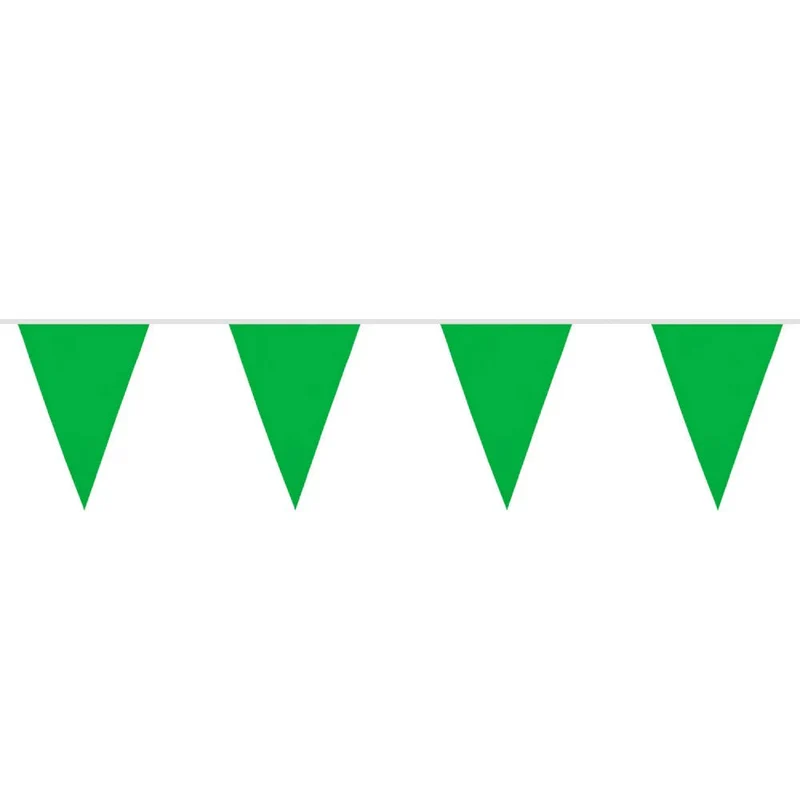 Grüne Polyester-Fahnenkette