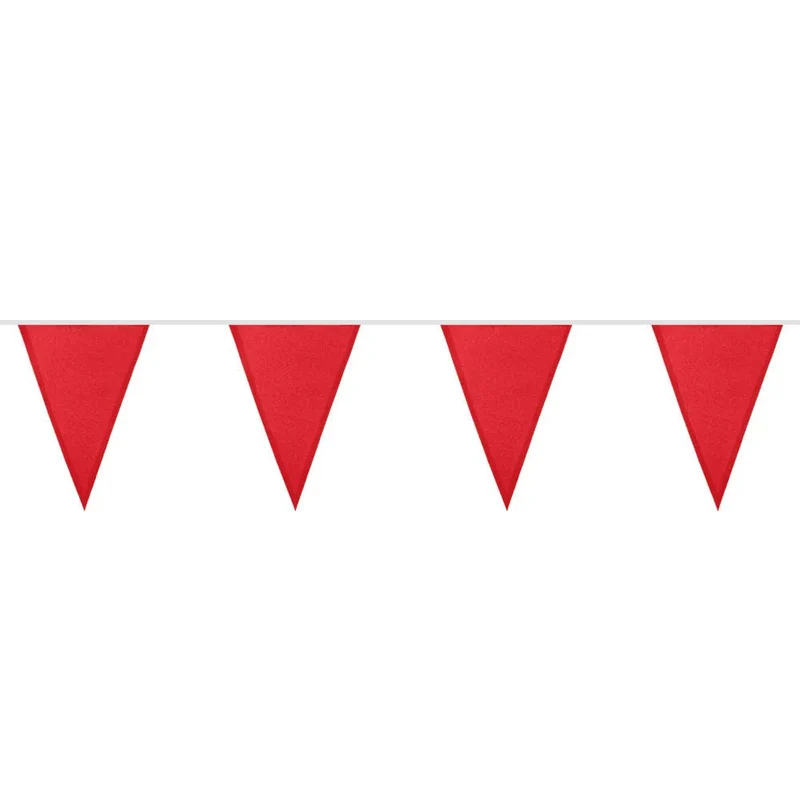 Rote Polyester-Fahnenkette