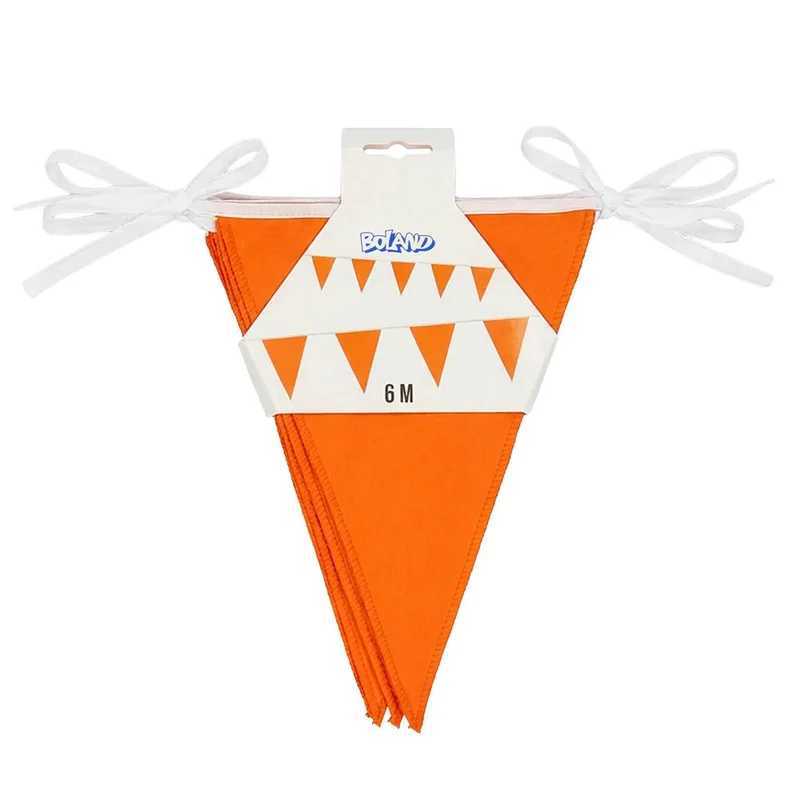 Orangefarbene Polyester-Fahnenkette